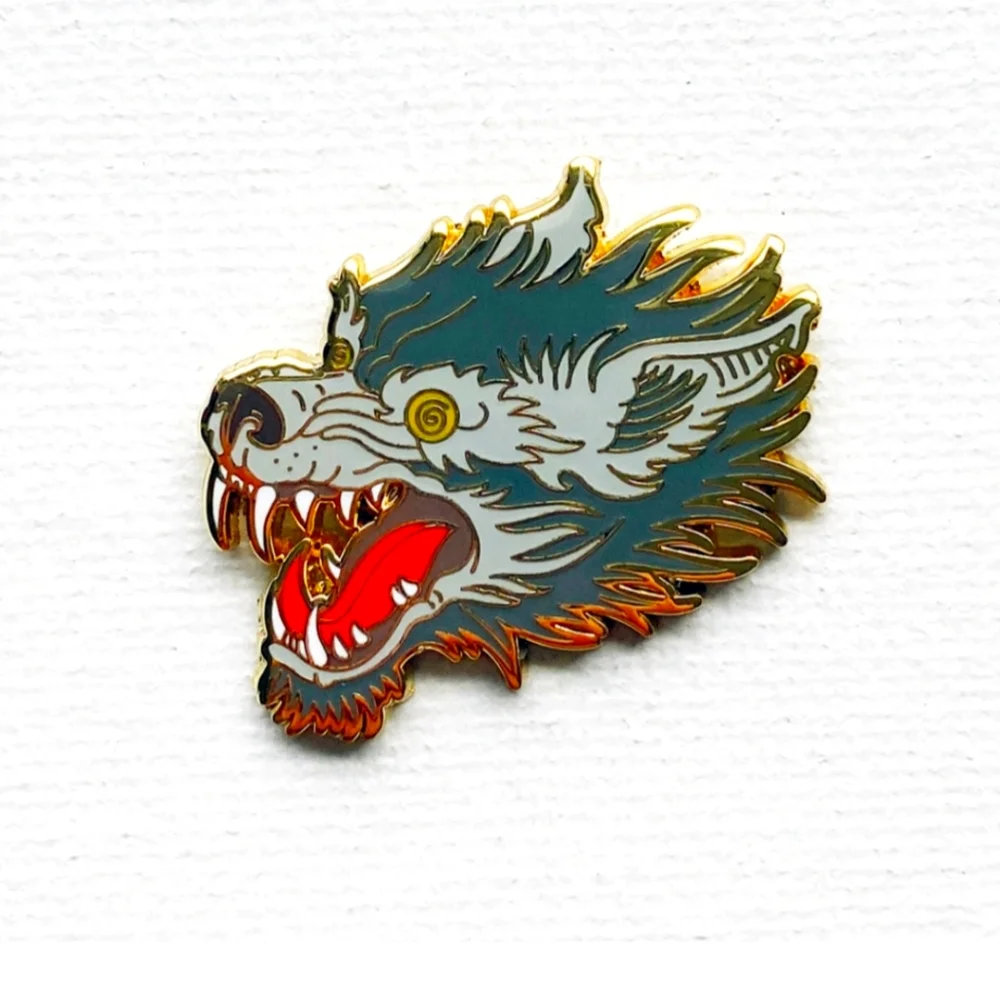 wolf pin - Picture 1 of 1